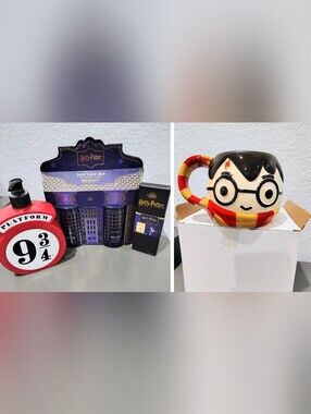 New* Harry Potter Gift Set (Body Lotion, Body Wash, Hand Wash, Bookmark, Mug)